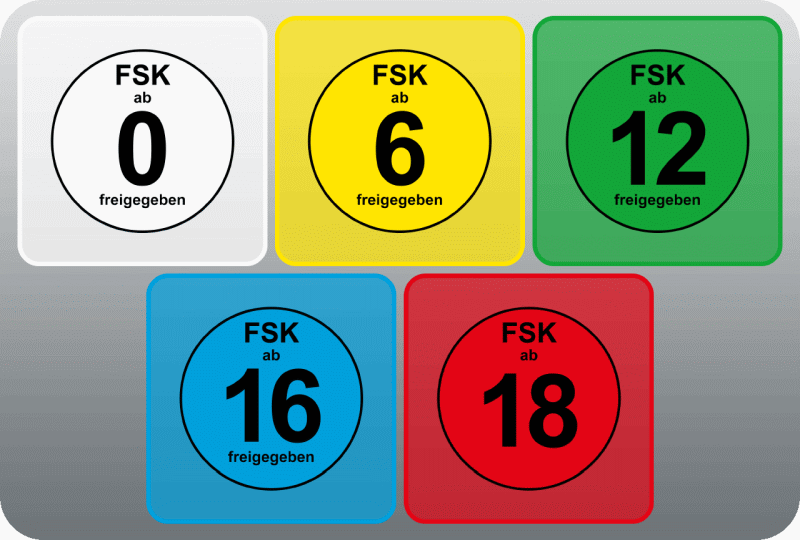 FSK Freigabestufen: 0. 6, 12, 16, 18 Jahre